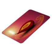 Shiny Happy Diwali Diya - Flexibele Magneet (Linkerzijde)