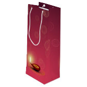 Shiny Happy Diwali Diya - Sac cadeau vin (Dos Angle)
