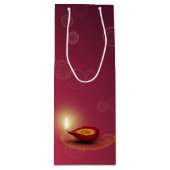 Shiny Happy Diwali Diya - Sac cadeau vin (Devant)