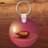 Shiny Happy Diwali Diya - Sleutelhanger (Voorkant)