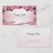 Shiny Pink Rose Visitekaartje (Voorkant / Achterkant)