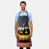 Shiny Pumpkin Halloween Schort (Gedragen)