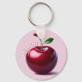 Shiny Red Cherry Delight Sleutelhanger