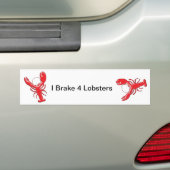 Shiny Red Lobster Bumpersticker (Op auto)