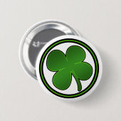 Shiny Shamrock Button (Voorkant /achterkant)