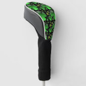 Shiny Shamrocks Golfheadcover (Schuin)