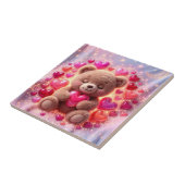 Shiny Teddy Love Tile 💖Ceramic Tile Tegeltje (Zijkant)