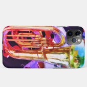 Shiny Tuba reflecteert Brass Band Case-Mate iPhone Case (Achterkant (horizontaal))