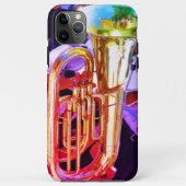 Shiny Tuba reflecteert Brass Band Case-Mate iPhone Case (Achterkant)