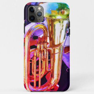 Shiny Tuba Reflections Brass Band iPhone 11 Pro Max Hoesje