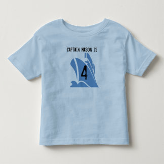 Ship Captain 4th Birthday Tshirt