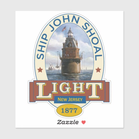 Ship John Lighthouse Sticker (Vel)