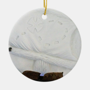 Ship Room in Hotel de Glace, Quebec, Canada Keramisch Ornament