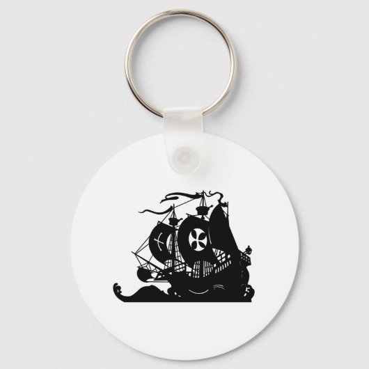 Ship Silhouette Sleutelhanger (Voorkant)