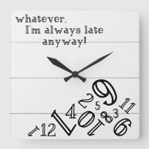 Shiplap Rustic Clock : Square Wall Clock Vierkante Klok