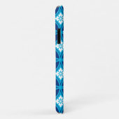 Shippo met ventilatormotif, diep indigoblauw Case-Mate iPhone case (Achterkant/rechts)