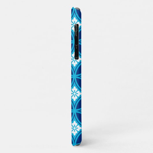 Shippo met ventilatormotif, diep indigoblauw Case-Mate iPhone case (Achterkant/links)