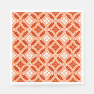 Shippo met ventilatormotif, Mandarijns Oranje Servet