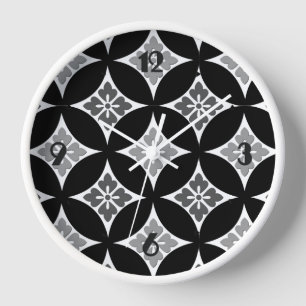 Shippo met ventilatormotif, zwart, wit en grijs