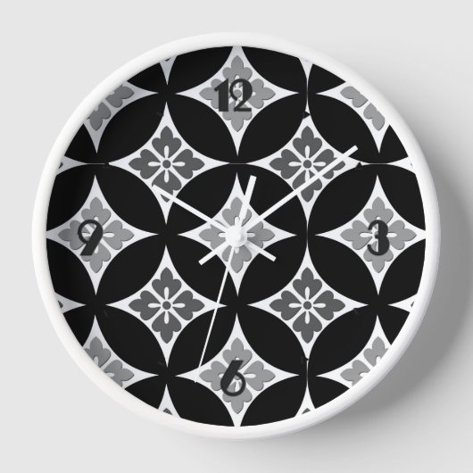 Shippo met ventilatormotif, zwart, wit en grijs (Voorkant)