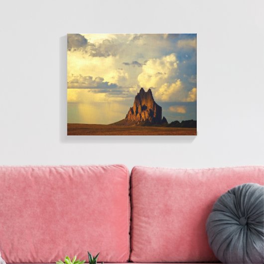 Shiprock vs. Thunderhead Canvas Afdruk (Insitu (Woonkamer))