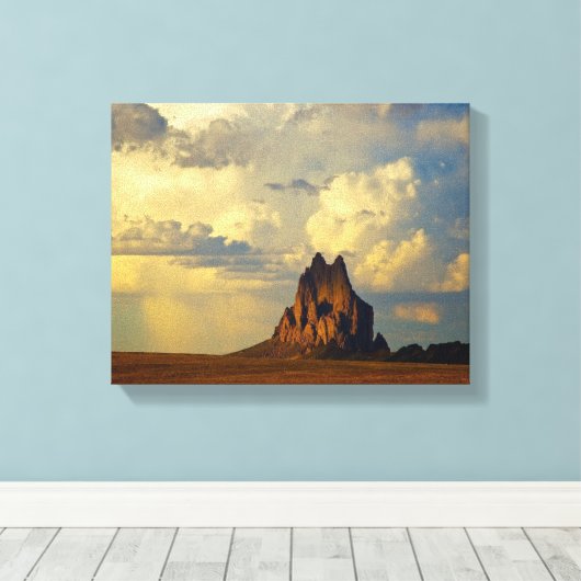 Shiprock vs. Thunderhead Canvas Afdruk (Insitu (Houten vloer))