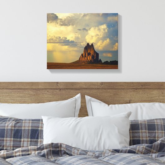 Shiprock vs. Thunderhead Canvas Afdruk (Insitu (Slaapkamer))