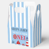 Ships Ahoy Our Boys is één eerste verjaardag Bedankdoosjes (Geopend)