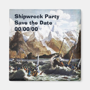 Shipwreck of The Astrolabe's Yawl Save-the-Date Magneet
