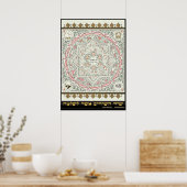 Shir ha Shirim [Song of Solomon] in micrografie Poster (Keuken)