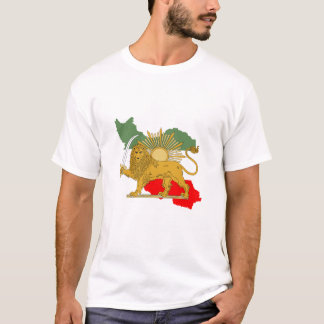 Shir o Khorshid - Lion en Sun - Persia Iran Flag T-shirt