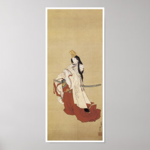 Shirabyoshi Dancer, Hokusai, 1820 Poster