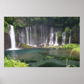 Shiraito-Herfsten, Japan met foto's afdrukken Poster