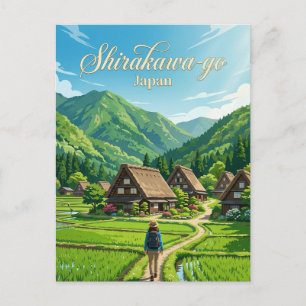 Shirakawa-go Japan Briefkaart