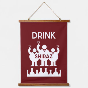 Shiraz Wijndrinkers Hangend Wandkleed