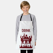 Shiraz Wijndrinkers Schort (Gedragen)