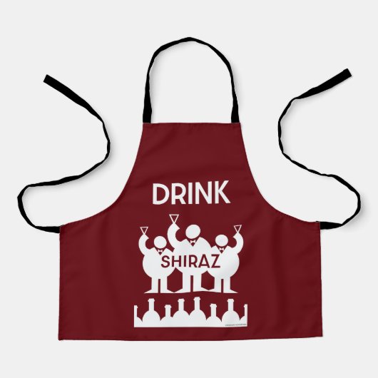 Shiraz Wijndrinkers Schort (Voorkant)