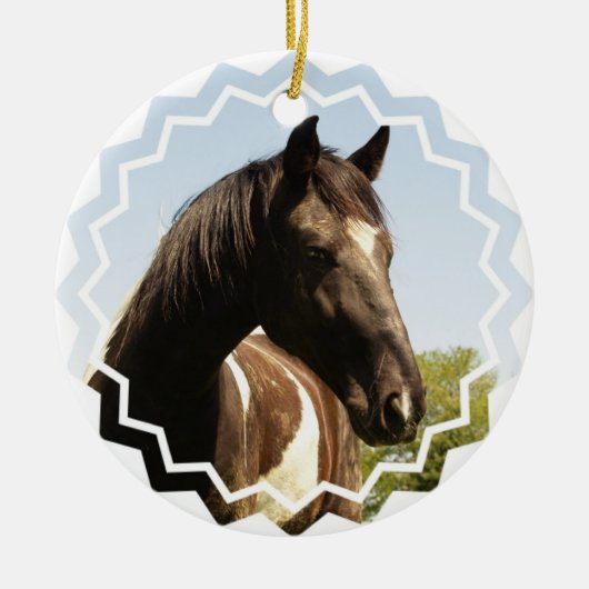 Shire Draft Horse Ornament (Voorkant)