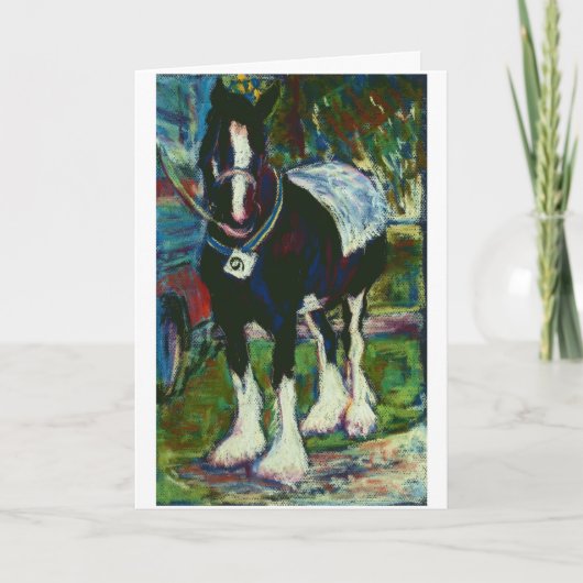 Shire Horse Verjaardag Kaart (Voorkant)