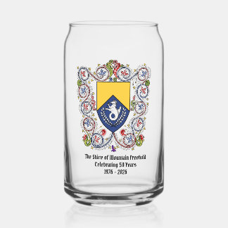 Shire of Mtn Freehold 50e verjaardag Speelkaarten Blikvorm Glas