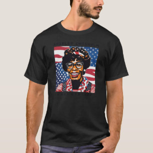 Shirley Chisholm Black Geschiedenis Maand Sticker T-shirt
