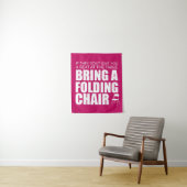 Shirley Chisholm Chaise pliante Tapisserie | Rose  (En situation)