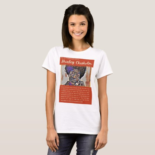 Shirley Chisholm - Cijfers in de Amerikaanse gesch T-shirt (Voorkant volledig)