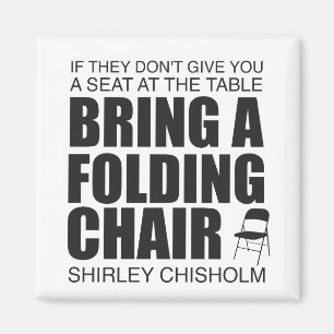 Shirley Chisholm Folding-voorzitter Magneet