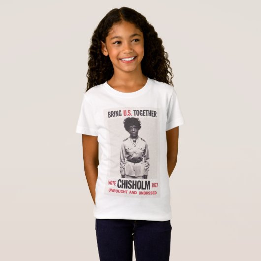 Shirley Chisholm for President T-shirt (Voorkant volledig)