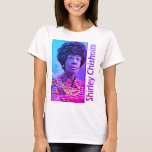 Shirley Chisholm paars hued T-shirt