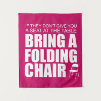 Shirley Chisholm Vouwstoel Tapestry | Hot Pink