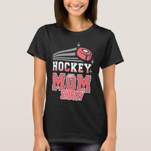 Shirley Hockey Mam met Puck Womens T-shirt