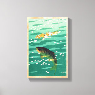 Shiro Kasamatsu Karp Koi visvijver Canvas Afdruk