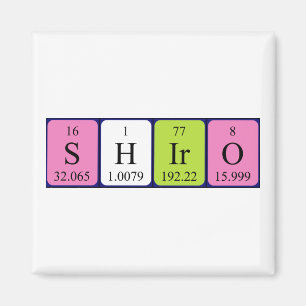 Shiro periodieke lijstnaam magnet magneet